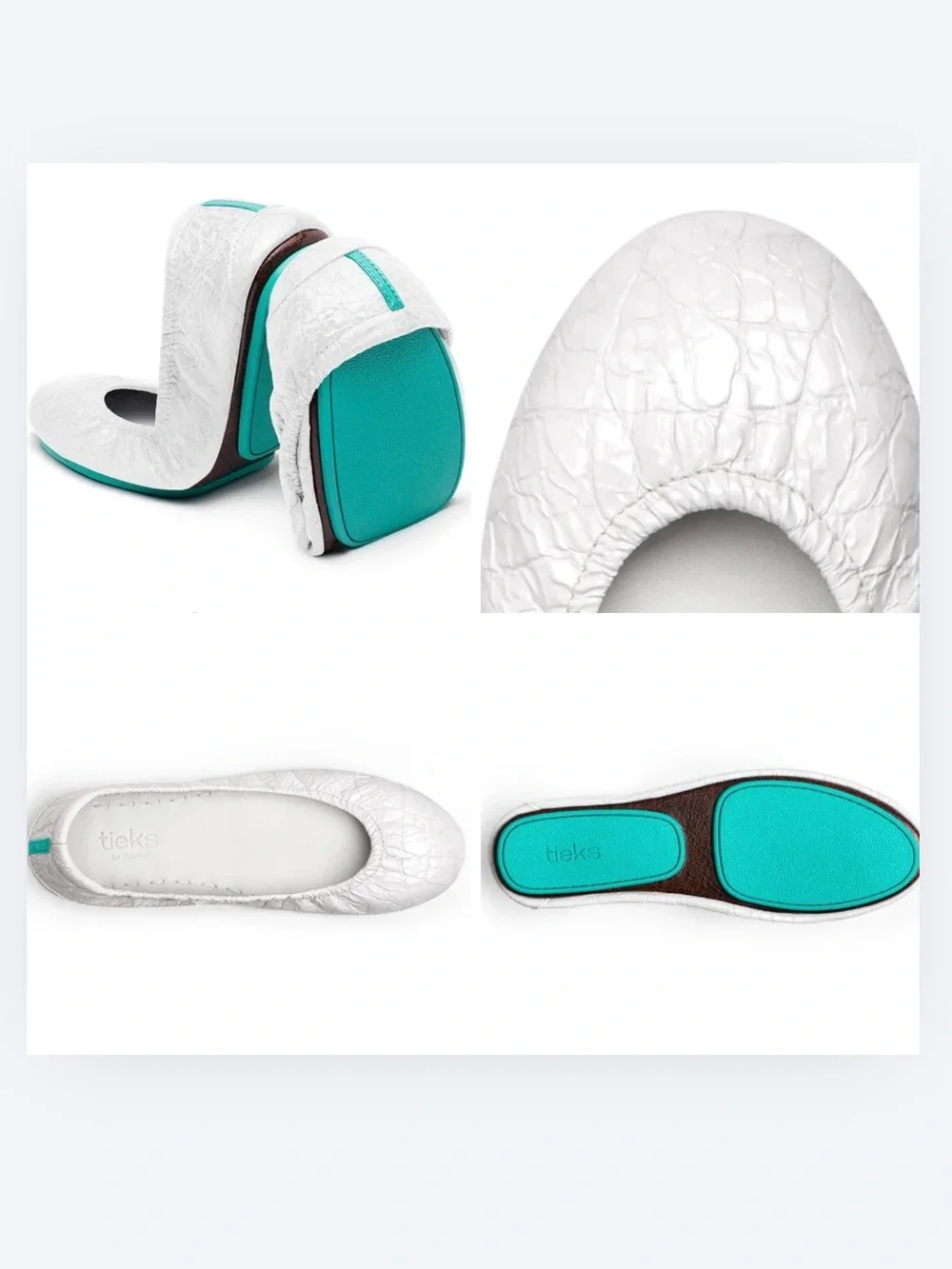 Tieks diamond white